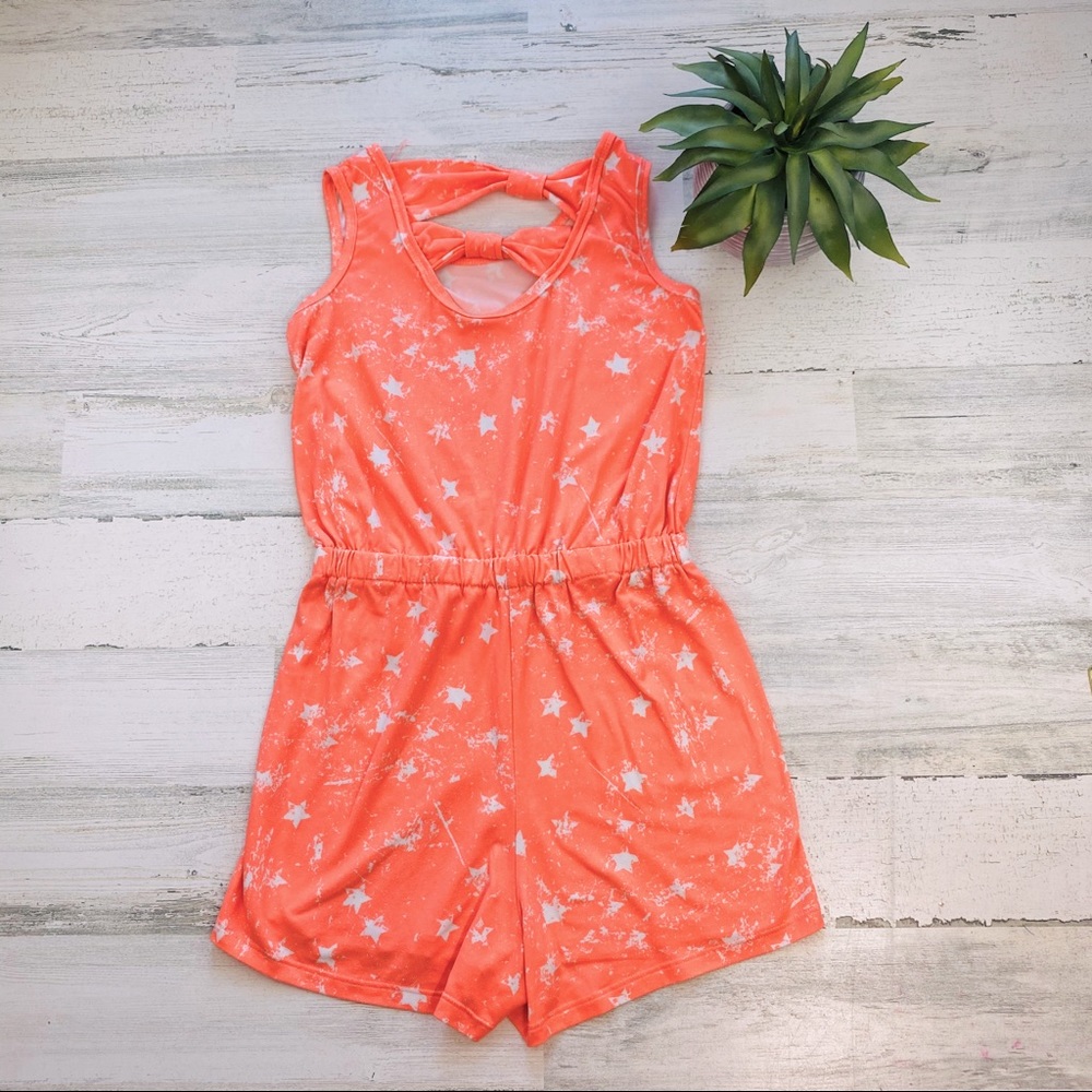 Neon star romper